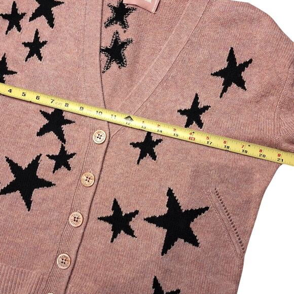 Zadig & Voltaire Mirka Stars Cashmere Cardigan Sweater Top Oversized XS 2023 - Picture 6 of 11
